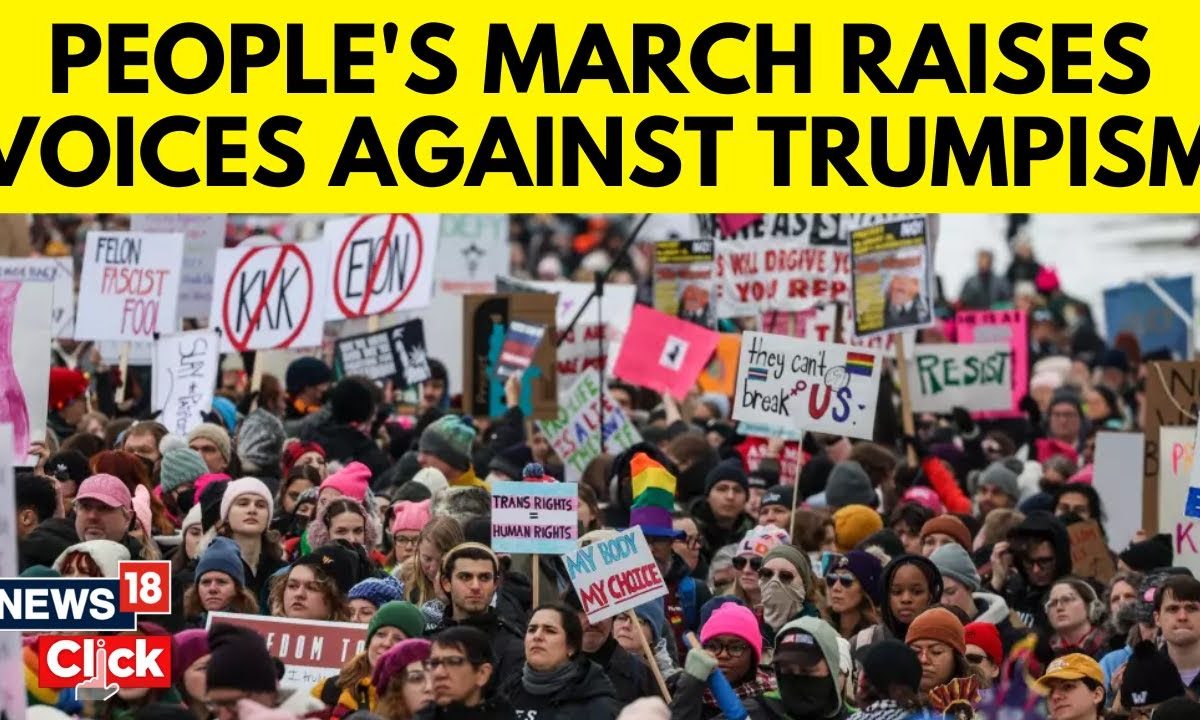 Trump’s Inauguration | Thousands Gather To Protest Trump Inauguration | Trump Oath Ceremony | N18G