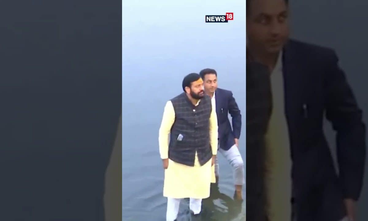 Haryana CM Saini Takes A Sip Of Yamuna Water To Counter Arvind Kejriwal’s ‘Poison’ Claims | N18S