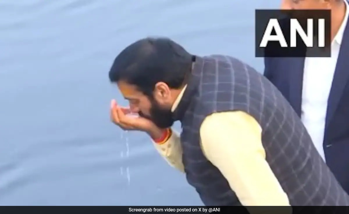 Video: In Yamuna Row, Haryana Chief Minister Drinks ‘Poisoned’ Water