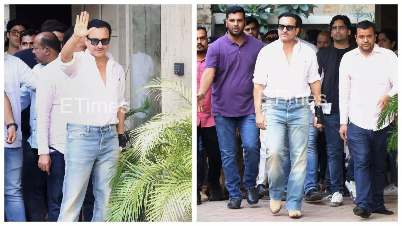 Saif Ali Khan returns home from hospital 5 days after stabbing incident
