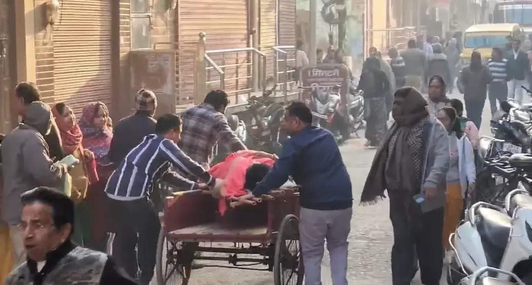 Over 50 devotees feared trapped as wooden platform collapses in UP’s Baghpat