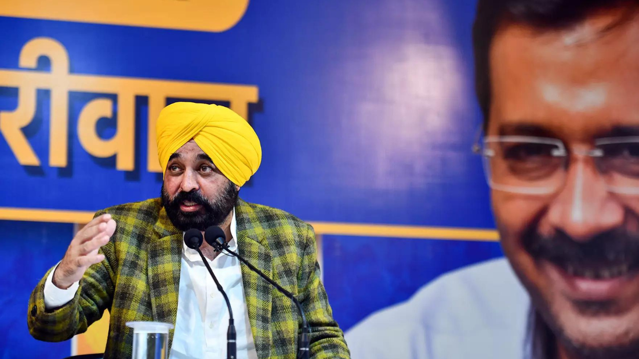 EC officials at Punjab CM Bhagwan Mann’s Delhi residence for search: AAP