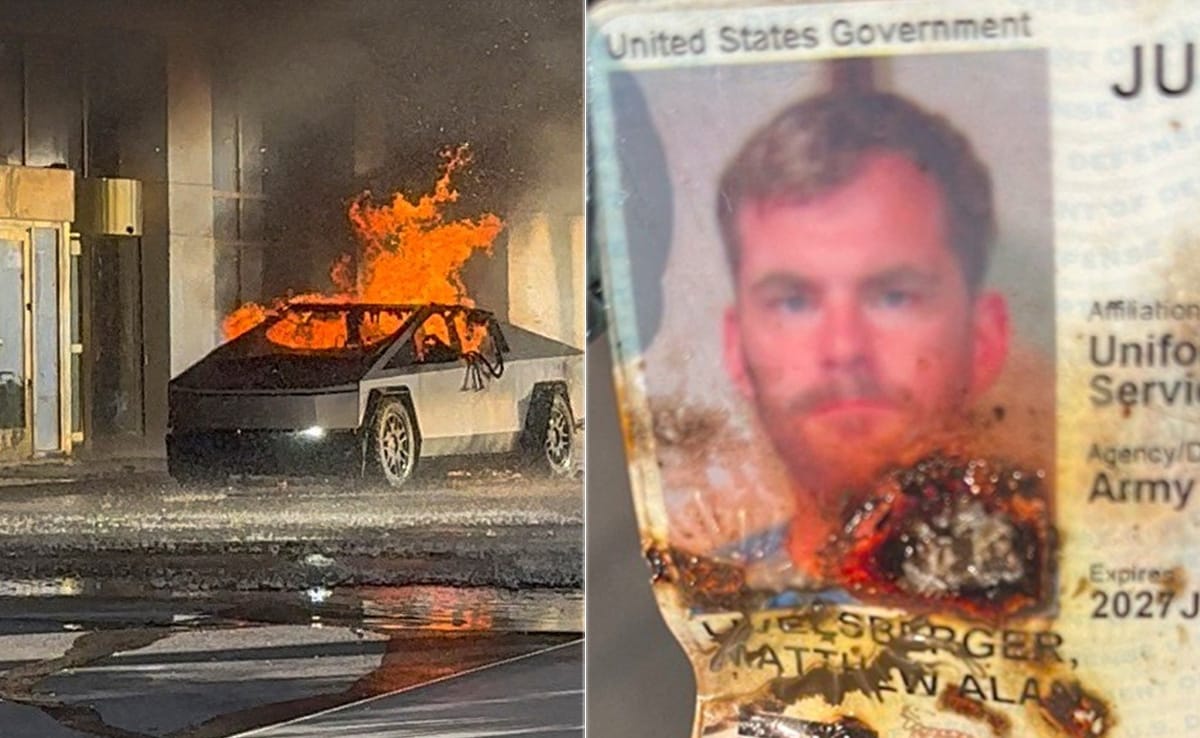 ‘US Headed For Collapse’: Army Veteran Before Tesla Truck Explosion
