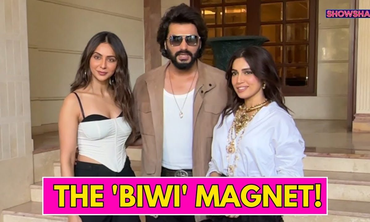 Arjun Kapoor, Bhumi Pednekar & Rakul Preet Singh Promote ‘Mere Husband Ki Biwi’ | WATCH