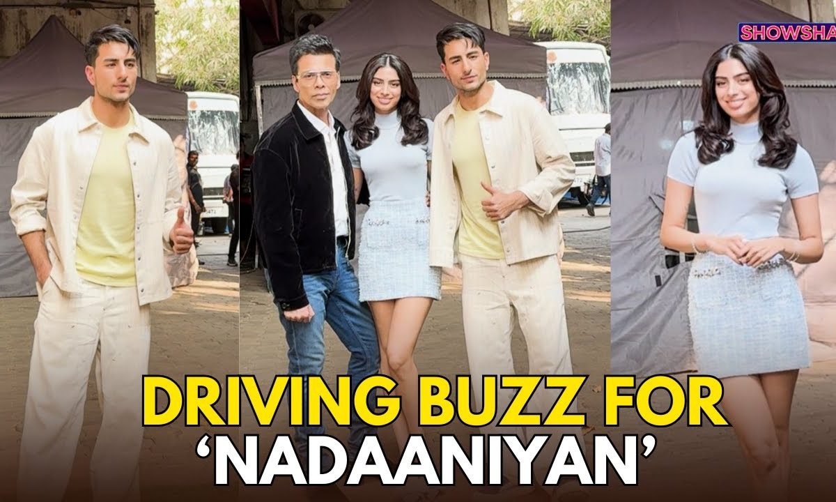 Karan Johar Promotes ‘Nadaaniyan’ With Star Kids Ibrahim Ali Khan & Khushi Kapoor | WATCH