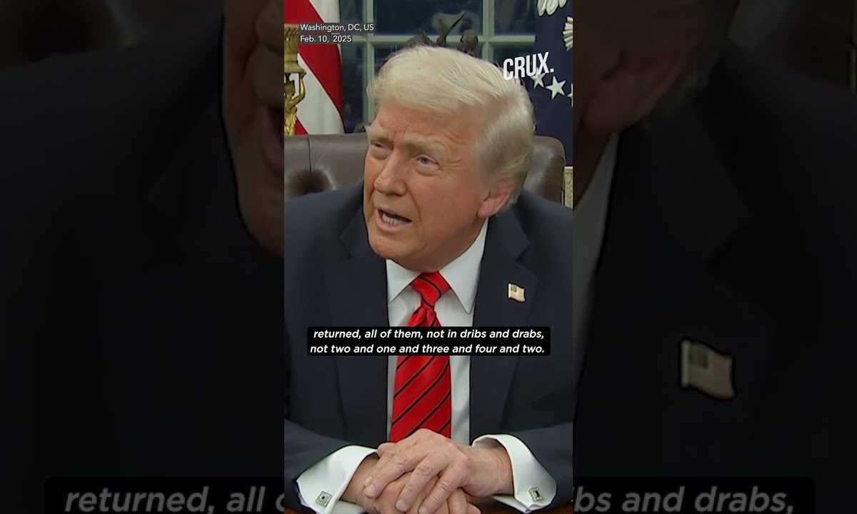 Trump Warns ‘All Hell Is Going To Break Out’ If Gaza Hostages Aren’t Returned By Hamas By Feb. 15