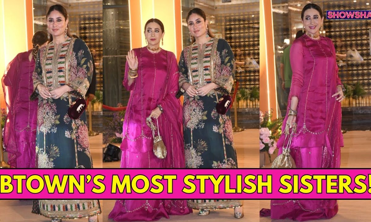 Kareena Kapoor Khan & Karisma Kapoor Dazzle In Traditional Attire At Aadar-Alekha’s Mehendi Ceremony