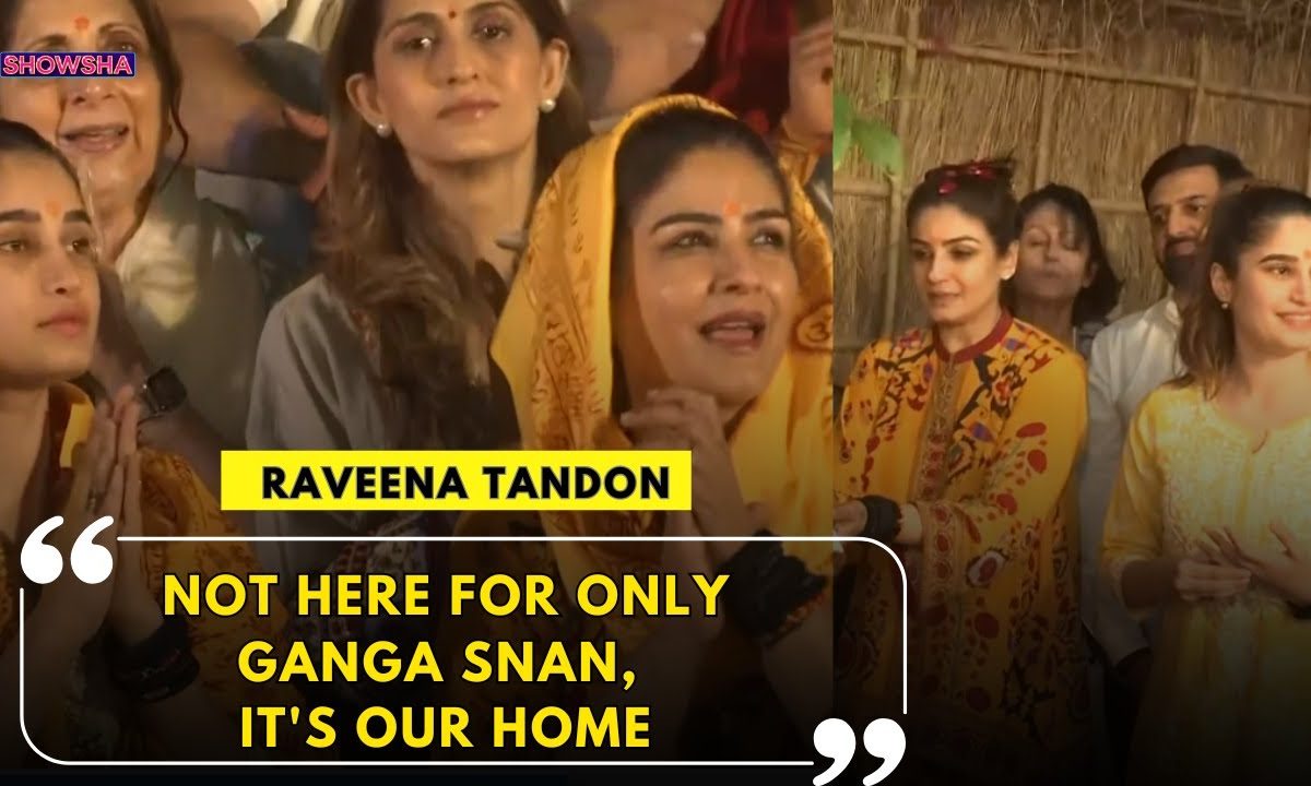 Raveena Tandon & Rasha Thadani Seek Spiritual Blessings At Mahakumbh, Call It ‘Home’ | WATCH