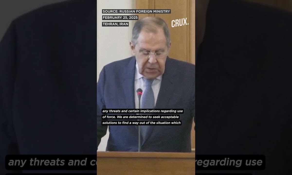 “Diplomacy on Table” Russia’s Lavrov Aligns With Iran on Nuke Programme