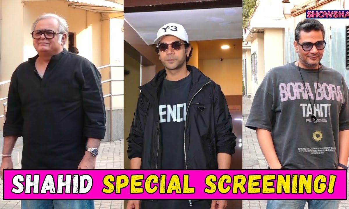 RajKummar Rao, Hansal Mehta, Mukesh Chhabra At The Special Screening Of ‘Shahid’ | WATCH