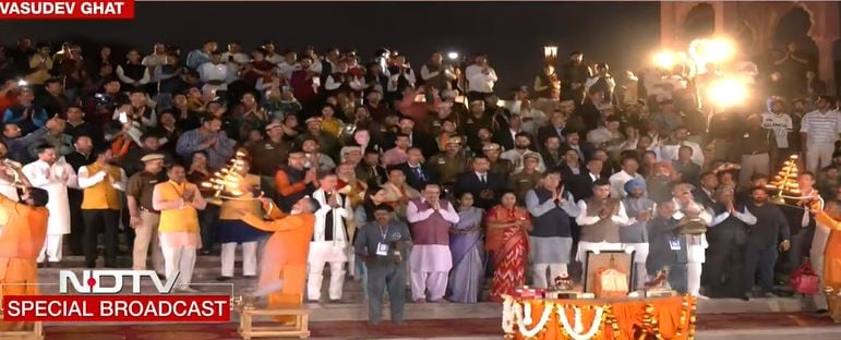 In Push For BJP’s Key Poll Plank, Delhi Chief Minister’s Day 1 Yamuna ‘Aarti’