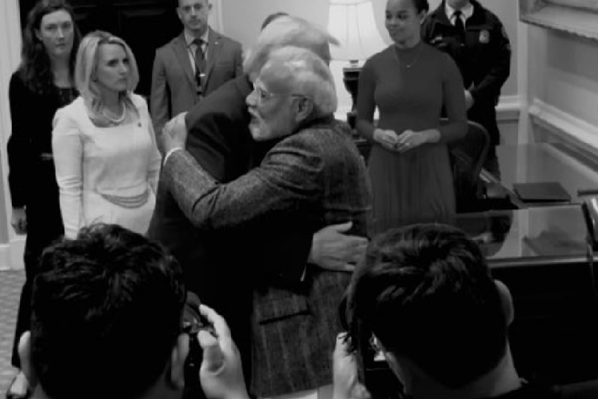 US President Donald Trump Says He ‘Missed PM Modi A Lot’ As Leaders Exchange Warm Hug | Watch