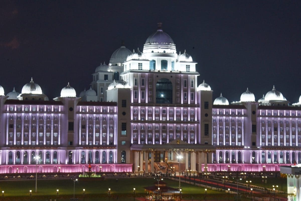 Telangana Secretariat Railing Collapses, Debris Falls On Car; Ministers Demand Investigation