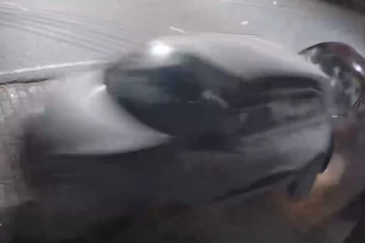 Speeding Car Rams Parked Hyundai i10, Sends It Flying Few Meters With Impact In UP’s Hardoi | Video
