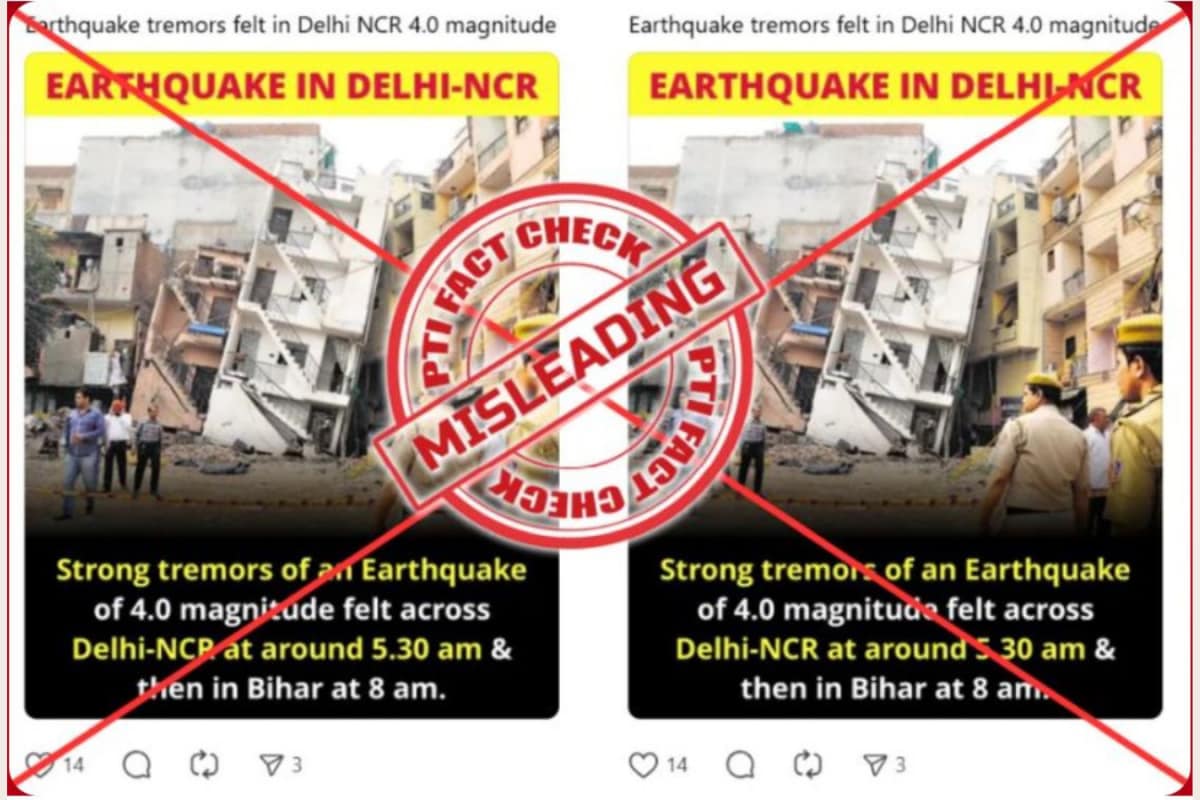 Fact Check: This Is A 2015 Building Collapse Photo, Has No Link With Feb 17 Delhi Earthquake