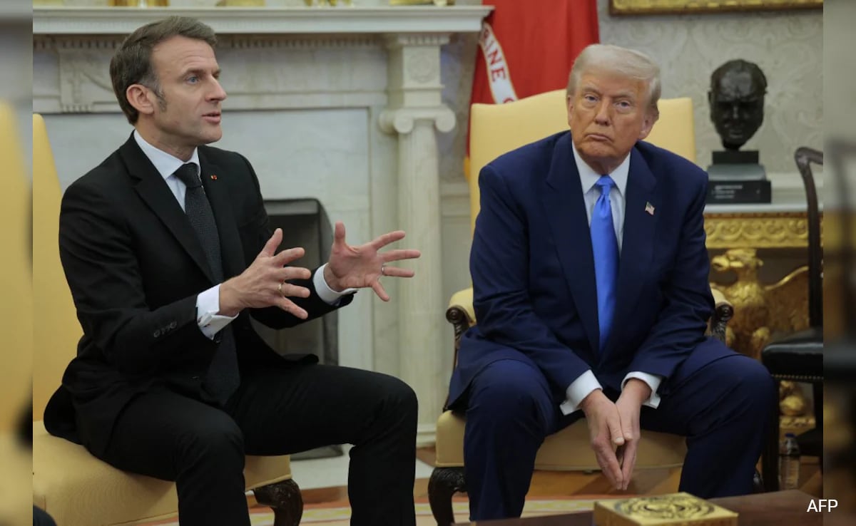 Watch: Macron Interrupts Trump After Remark Over Ukraine Aid