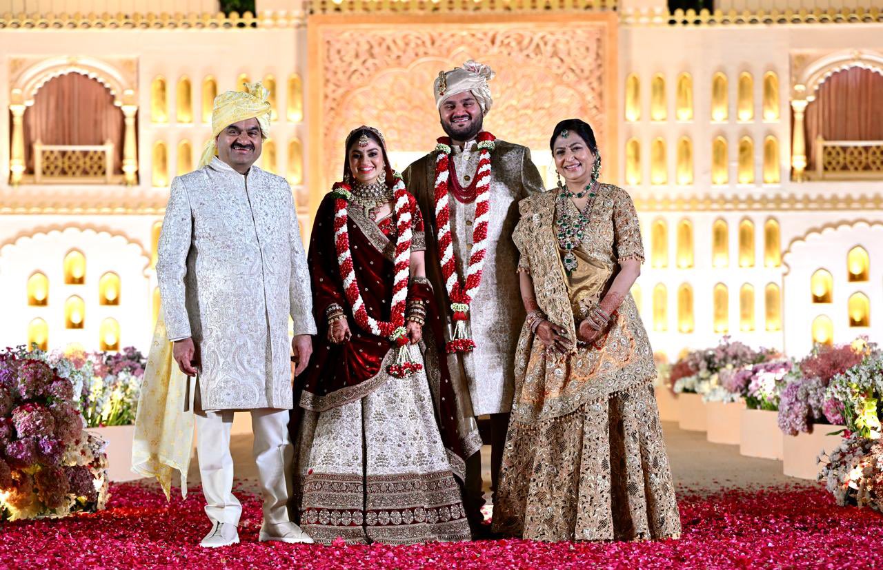 Gautam Adani Shares First Pics Of Son Jeet Adani, Diva Shah’s Wedding