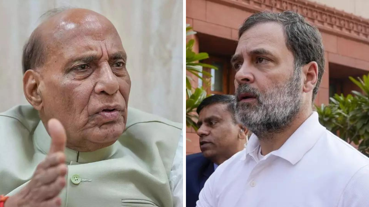 ‘Irresponsible politics’: Rajnath Singh counters Rahul Gandhi’s China charge