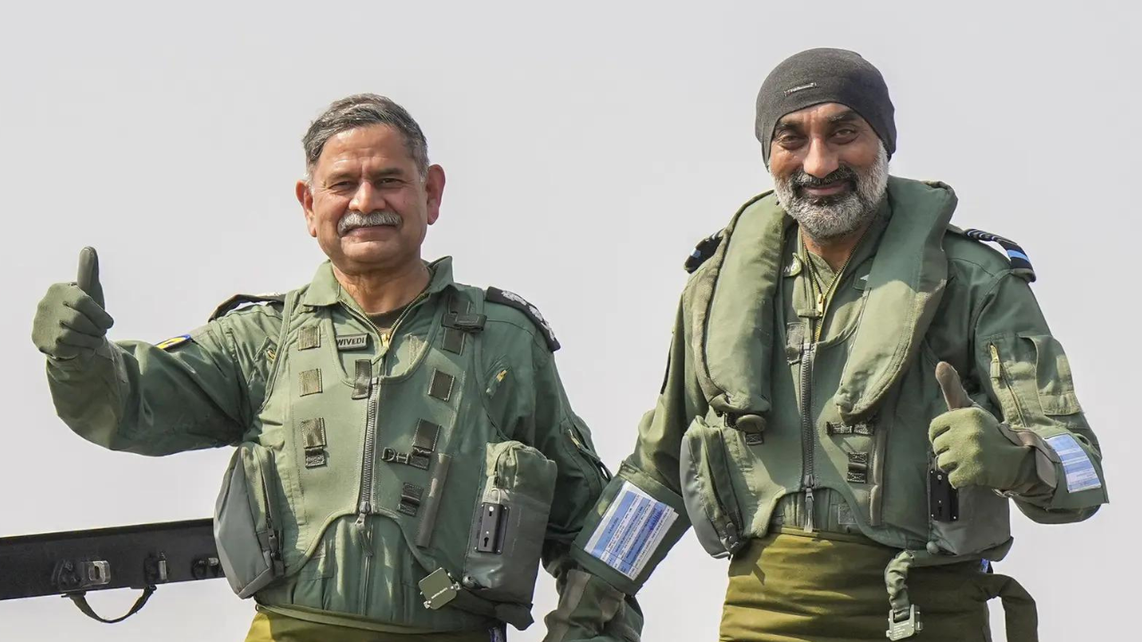 Watch: In a first, IAF, Army chiefs take sortie together in Tejas fighter jet