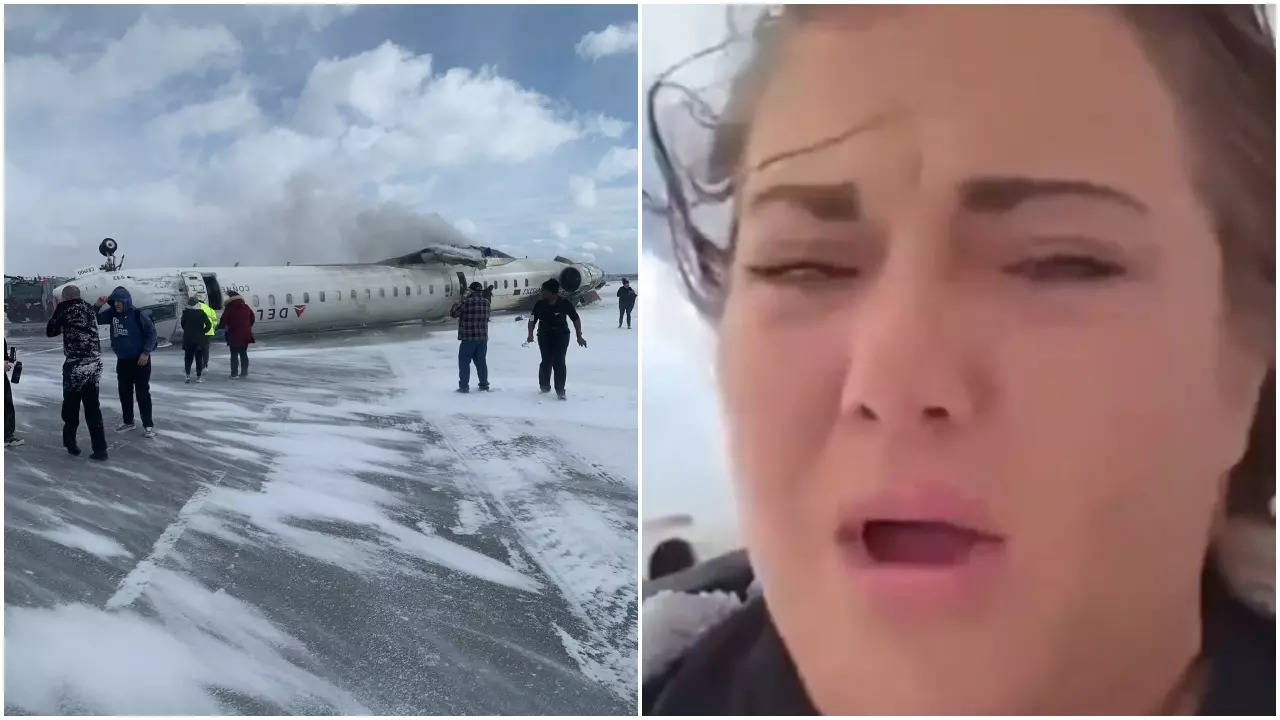 ‘I am upside down’: Survivor captures moment Delta jet flipped, crash-landed in Toronto