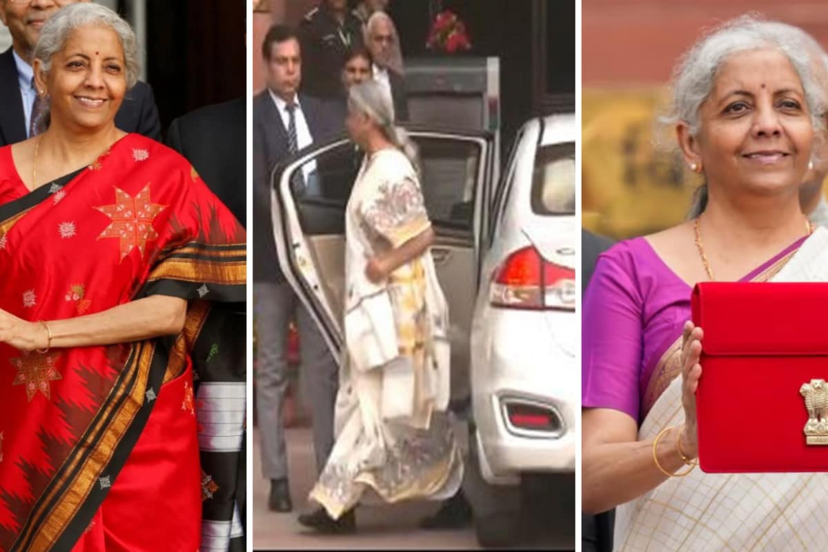 Nirmala Sitharaman Budget Day Saree: FM Walks Out In White Saree Embellished With Golden Work