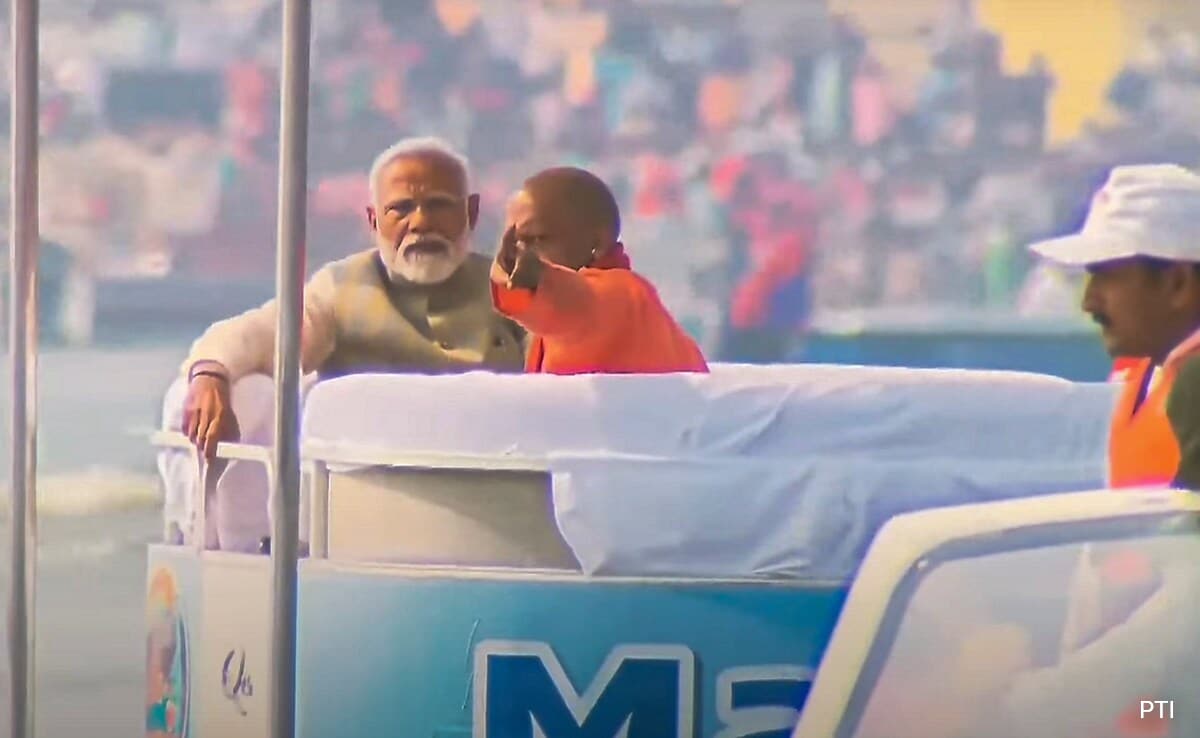 Watch: PM Modi’s Boat Ride With Yogi Adityanath At Maha Kumbh