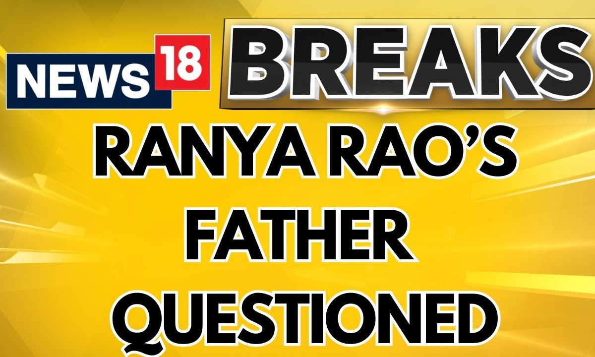 Karnataka Gold Smuggling Case, Ranya Rao’s Father Ramachandra Rao Questioned | Ranya Rao Row