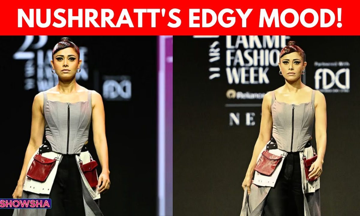 Nushrratt Bharuccha’s Edgy Look Steals The Show At Lakme Fashion Week 2025 | WATCH