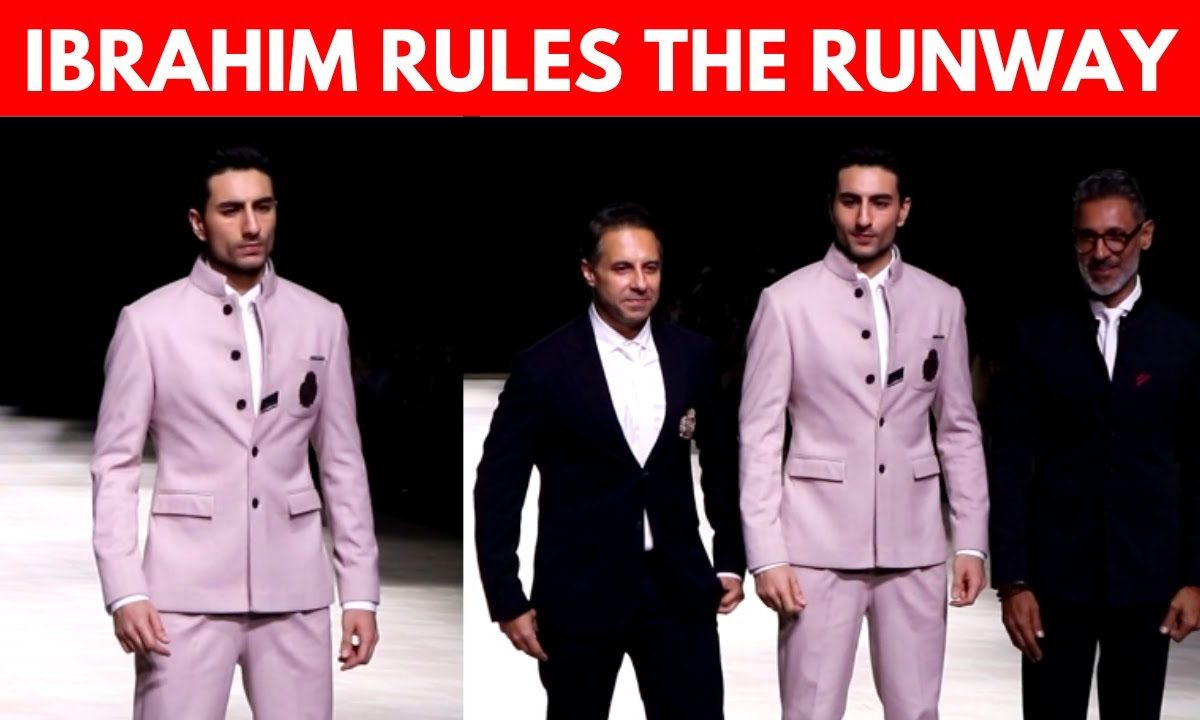 Ibrahim Ali Khan Turns Showstopper For Shantanu & Nikhil At Lakme Fashion Week | WATCH
