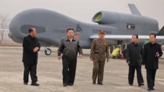 N Korea’s Kim inspects test of ‘AI suicide attack drones’