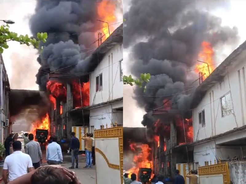 Massive Fire Erupts In Chemical Factory In Madhya Pradesh Capital