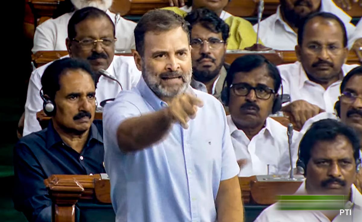 “I’m Stopped From Speaking,” Rahul Gandhi Hits Out At Lok Sabha Speaker
