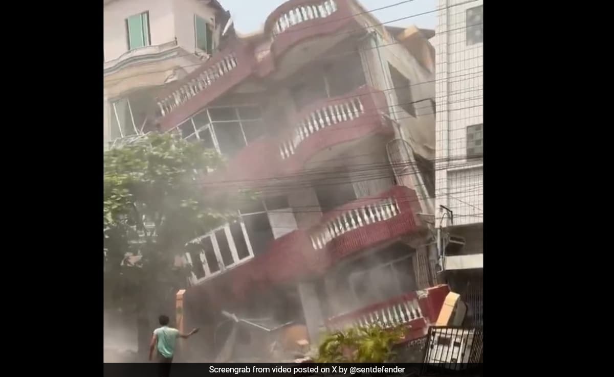 Panic In Myanmar, Bangkok As Buildings, Bridges Collapse In Powerful Quake