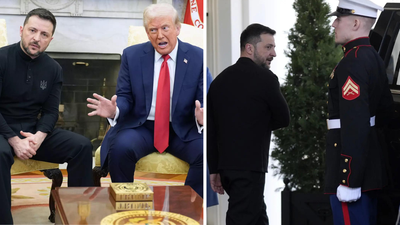 ‘He can come back when he’s ready for peace’: Trump cuts short talks with Zelenskyy