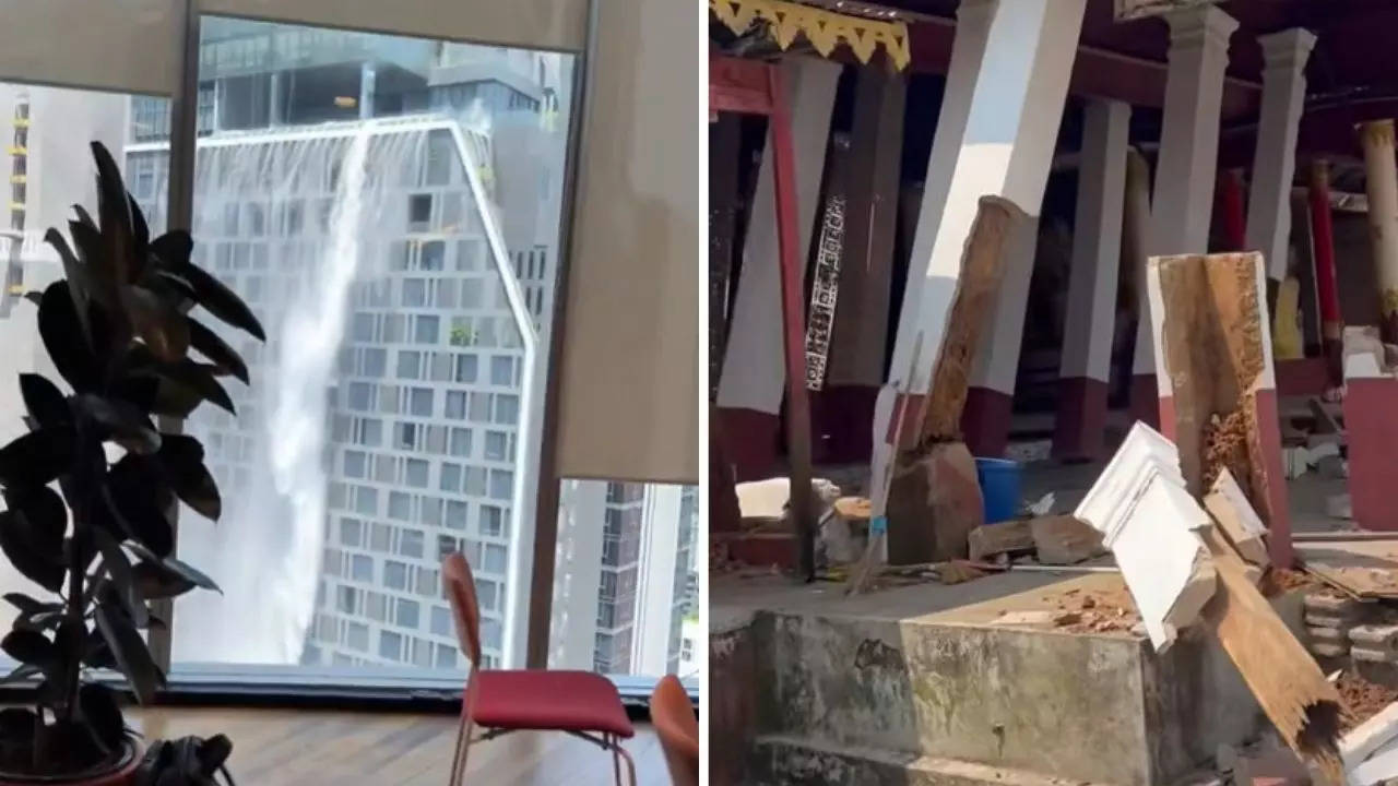 Watch: Building collapses, people flee in panic as powerful quake hits Bangkok