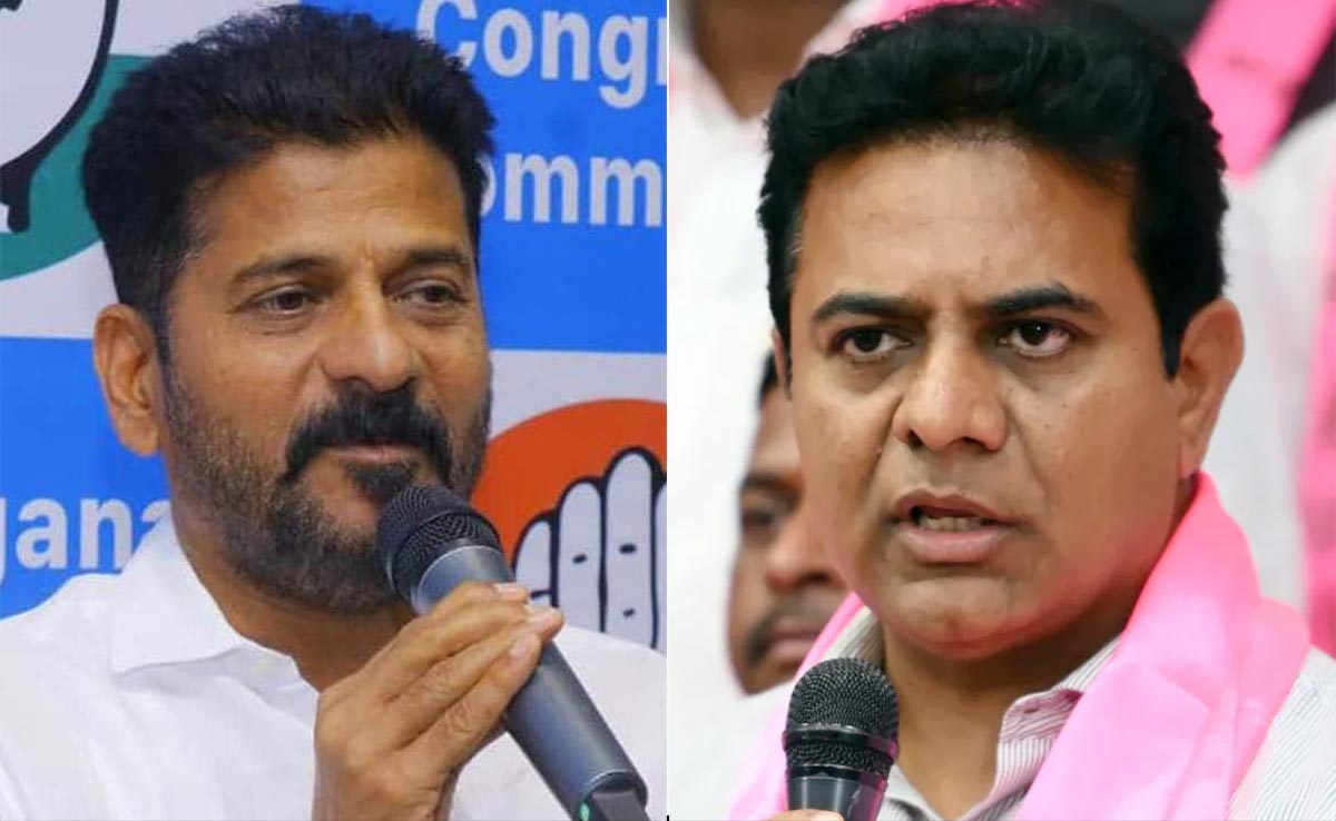 Revanth Reddy’s 16 “Harrowing Nights In Jail” Barb Draws KTR Retort