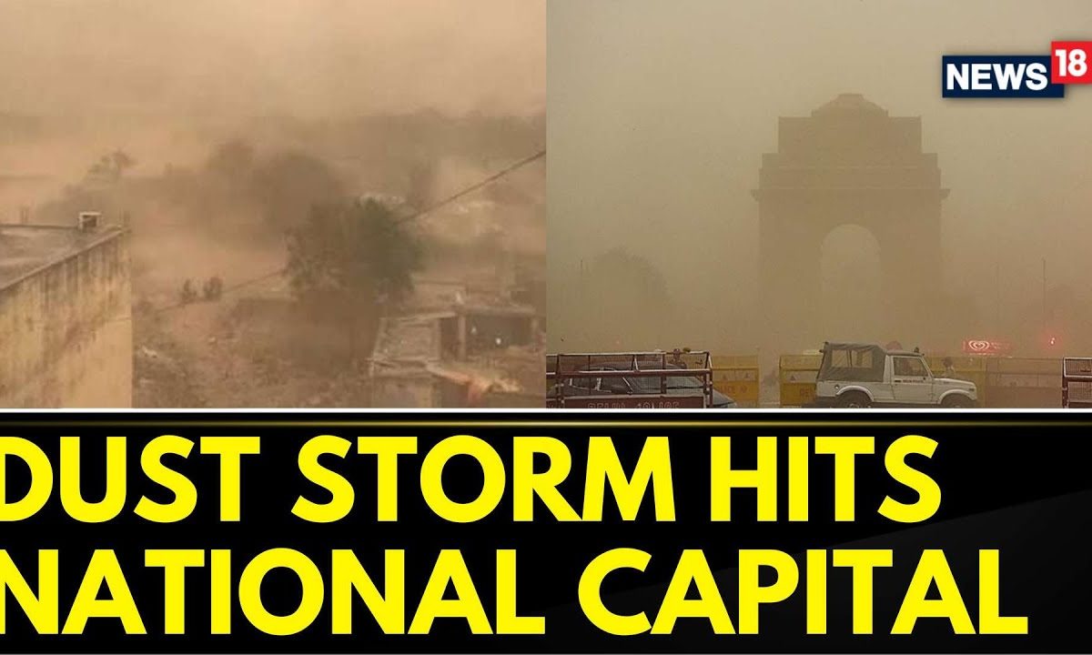 Delhi News |  Severe Dust Storm Hits The National Capital, Flight Operations Disrupted | News18
