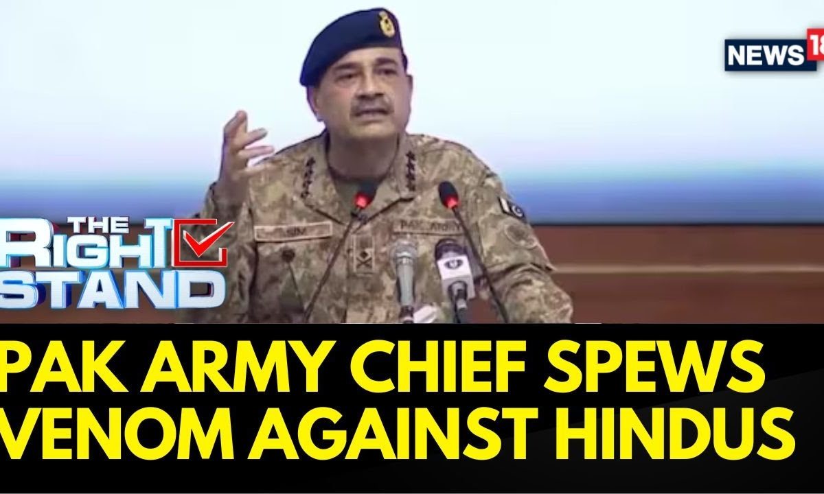Pakistan’s Gen Asim Munir Mentions Indian Army, Rakes Up Kashmir In Provocative Speech | News18