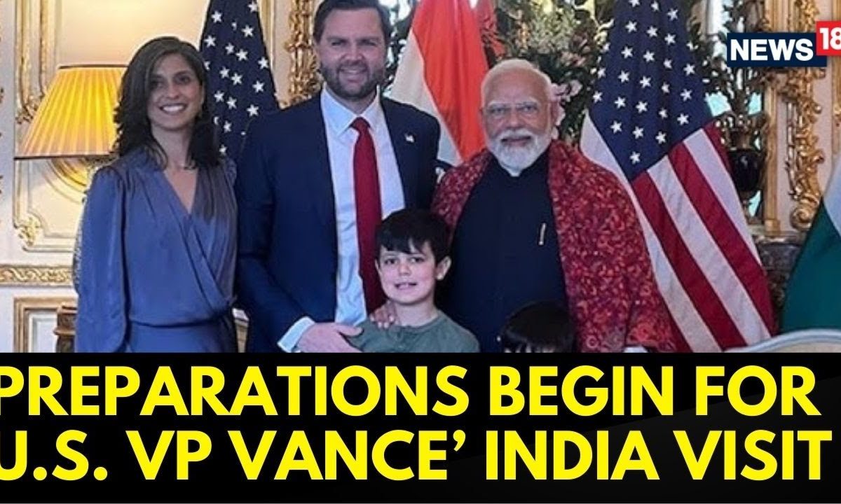 Preparations Underway For US Vice-President JD Vance And His Wife Usha Vance Arrival In India