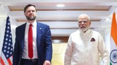 Modi, Vance praise progress in trade talks as higher tariffs loom