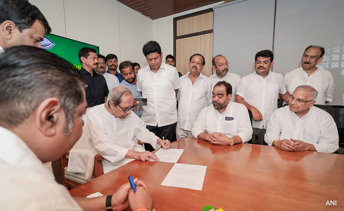 Naveen Patnaik Files Nomination For BJD President Post For 9th Consecutive Term