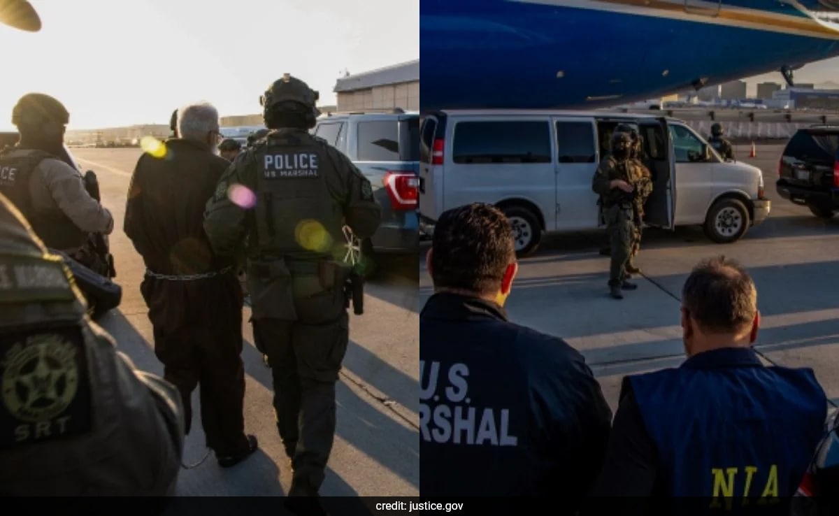 First Photos Of US Marshals Handing Over Tahawwur Rana To Indian Officers
