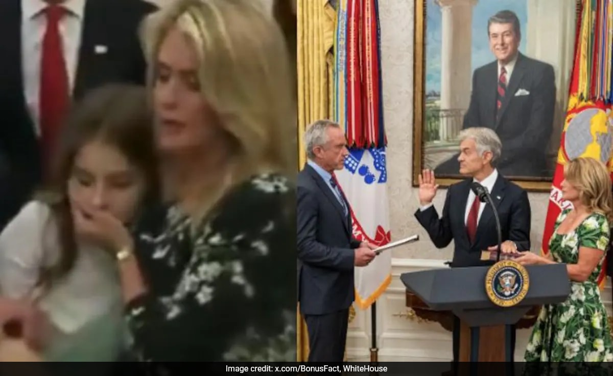 “Everybody Out”: Dr Oz’s Granddaughter Faints During His Swearing-In Ceremony At Oval Office