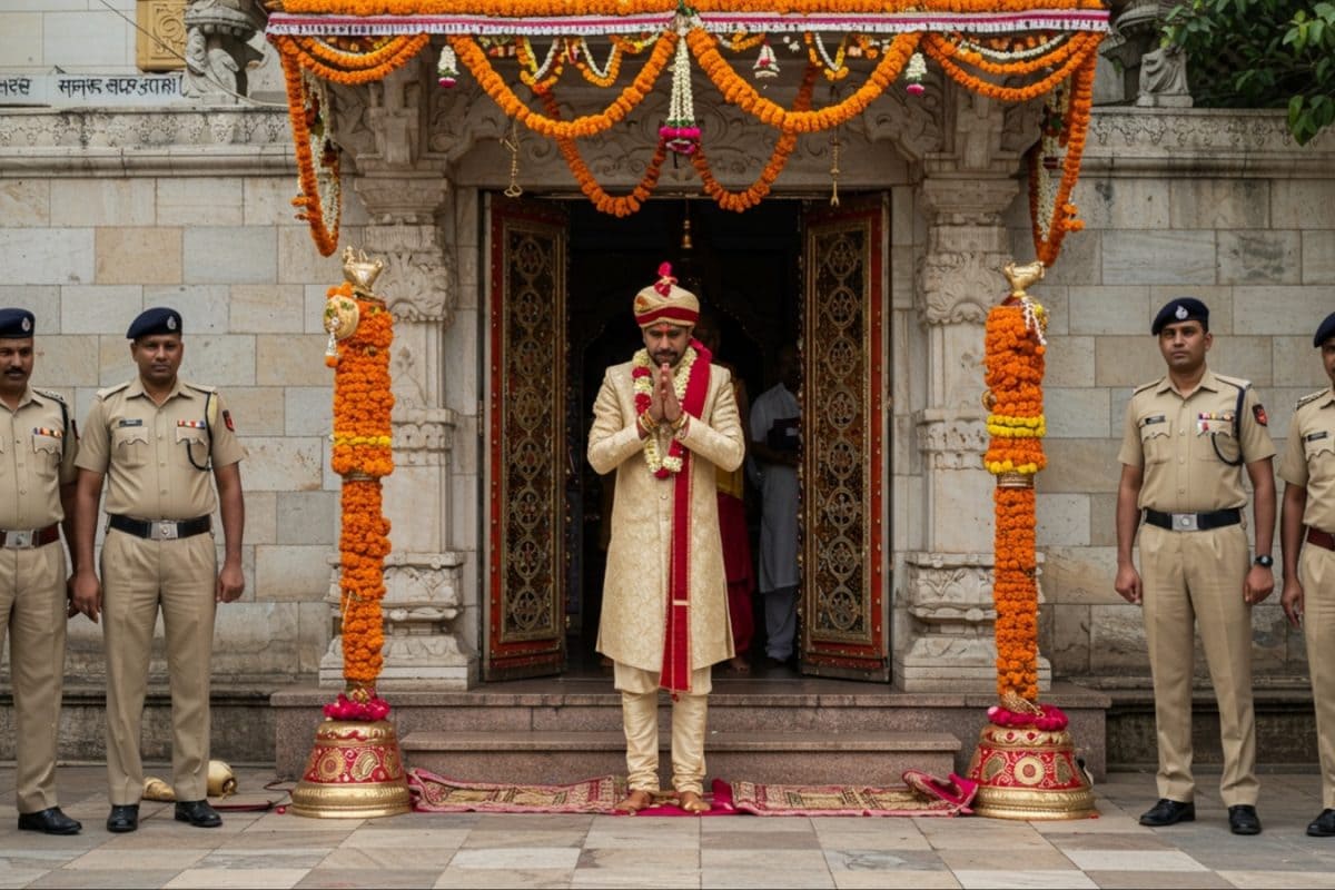 Dalit MP Groom Prays Near Ambedkar’s Birthplace Amid Tensions, Police Say ‘Not Denied Entry To Temple’