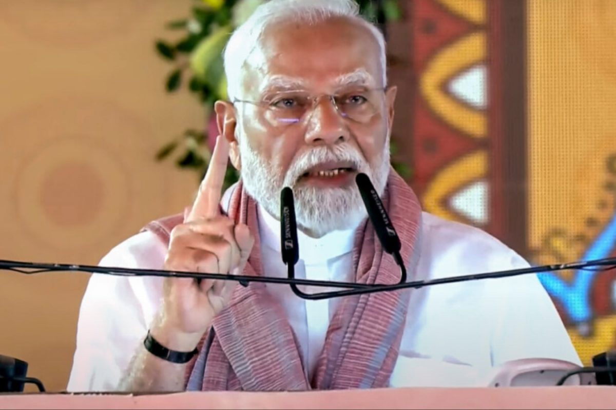 PM Modi Sends Message Of India’s Fight Against Terrorism, Switches From Hindi To English During Speech