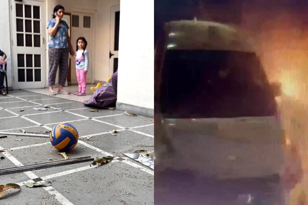 CCTV Footage Shows Man On E-Rickshaw Hurling Grenade At BJP Leader’s Punjab Home