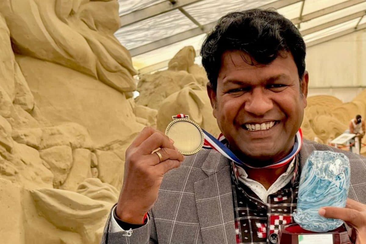 Sand Artist Sudarsan Pattnaik Becomes First Indian To Receive ‘The Fred Darrington’ Award In UK