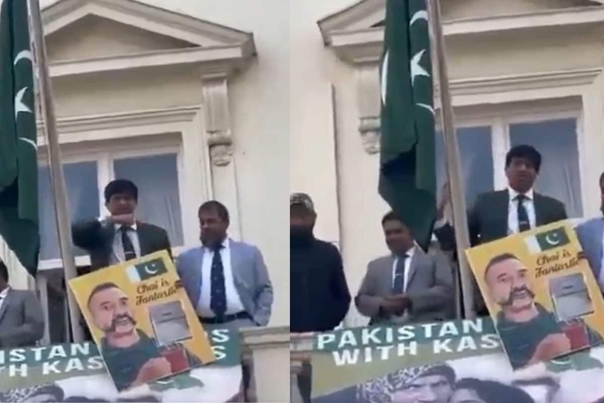 Pakistan Army Attache Publicly Gestures To Slit Throats Of Indian Community Protesters In UK | Video