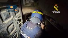 Spanish police uncover illegal underground shooting range