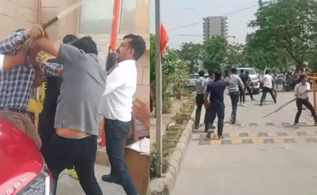 Video: Guards, Residents Clash Over ‘No-Sticker Entry’ In Greater Noida